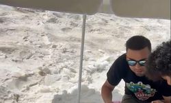 Çıktığı Ergan Dağı'nın zirvesinde arkadaşları kara gömdü