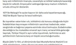 Cumhurbaşkanı Yardımcısı Yılmaz'dan '30 Ağustos' mesajı