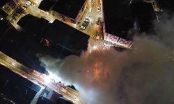 Erzurum'da 5 katlı bir binanın çatısında yangın / Ek Fotoğraflar