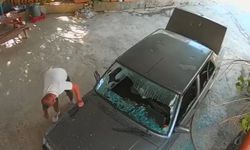Eski sevgilisini ölümle tehdit edip, otomobiline satırla zarar verdi