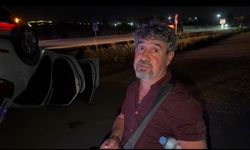 Eskişehir'de şarampole devrilip takla atan otomobilde 2 kişi yaralandı