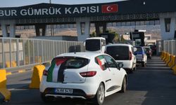 'Filistin Konvoyu', Habur Sınır Kapısı'ndan Irak'a geçti