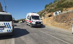 Freni boşalan kamyonu devirerek durduran sürücü yaralandı