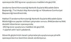 Hakkari'de 253 kilo esrar ele geçirildi
