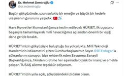 İlk HÜRJET, teslimat öncesi uçuşunu başarıyla gerçekleştirdi