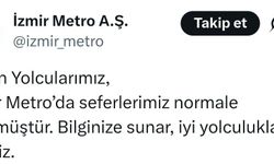 İzmir'de metro seferleri normale döndü