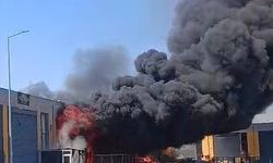 Kayseri'de sünger atölyesinde yangın