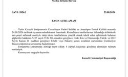 Kocaelispor tribünündeki olaya ilişkin 5 gözaltı kararı