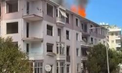 Maltepe'de kentsel dönüşüm için boşaltılan binanın çatısında çıkan yangın söndürüldü