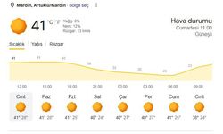 Mardin'de hava sıcaklığı 40 derecenin üzerine çıktı; cadde ve sokaklar boş kaldı