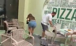 Pizzacıda iki grup arasında kavga