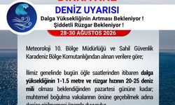 Samsun'da 'denize girmeyin' uyarısı