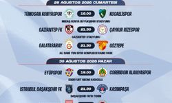 Süper Lig'de 2'nci ve 3'üncü haftanın programları belli oldu