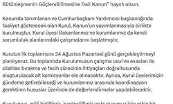 'Terörsüz Türkiye' kurulu ilk toplantısını 24 Ağustos'ta yapacak