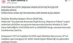 Üsküdar Belediye Başkanı Dedetaş, görevden uzaklaştırıldı