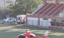Vücudu yanan bebek ambulans helikopterle Ankara'ya sevk edildi