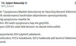 35 ilde uyuşturucu satıcılarına operasyon: 172 tutuklama / Fotoğraflar
