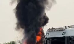 Adana'da sebze halinde yangın