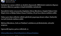 AK Parti'li Çelik, Menderes, Polakan ve Zorlu'yu andı