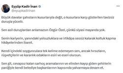 AK Parti'li İnan: Sen asil duruşlardan anlamazsın Özgür Özel