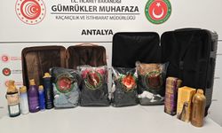 Antalya Havalimanı'nda 18 kilo 921 gram likit metamfetamin ele geçirildi