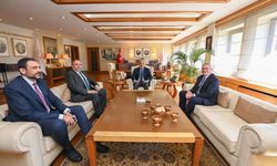 Bakan Ersoy, MSÜ Rektörü Prof. Dr. Afyoncu'yu kabul etti