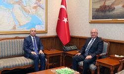 Bakan Güler, FAO Genel Direktörlüğüne aday gösterilen Mehdi Eker ile bir araya geldi
