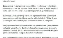 Bakan Gürlek: 'Dijital Ortam Güvenliği ve Dezenformasyonla Mücadele Büroları' kuruyoruz