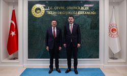 Bakan Kurum, Çekmeköy Belediye Başkanı Çerkez'i kabul etti