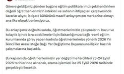 Bakan Tekin: Öğretmenlerimizin yer değiştirme tercihleri 23-24 Eylül'de alınacak