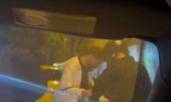 Beyoğlu'nda taksiye tekme atıp şoförü tehdit etti: Git bunları kaportacıya yaptır