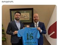 Bursaspor Başkanı'ndan Bilal Erdoğan'a özel forma