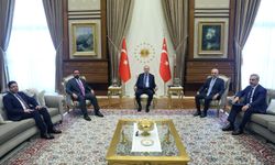 Cumhurbaşkanı Erdoğan, Irak Meclis Başkanı Halbusi'yi kabul etti