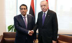 Cumhurbaşkanı Erdoğan, Libya Başkanlık Konseyi Başkanı Menfi'yi kabul etti