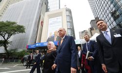 Cumhurbaşkanı Erdoğan ve eşi Emine Erdoğan, BM Genel Merkezi'ne yürüdü