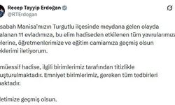 Cumhurbaşkanı Erdoğan'dan Manisa'daki olaya ilişkin açıklama