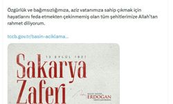 Cumhurbaşkanı Erdoğan'dan Sakarya Zaferi'nin 105'inci yıl dönümü mesajı
