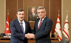 Cumhurbaşkanı Yardımcısı Yılmaz, KKTC Cumhurbaşkanı Erhürman ile görüştü