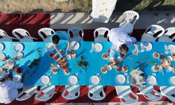 Edirne Gastronomi Festivali'nde 150 metre uzunluğunda peynir sofrası kuruldu