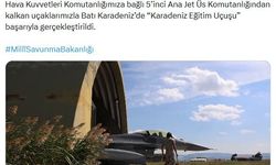 Hava Kuvvetleri'nden Batı Karadeniz'de eğitim uçuşu
