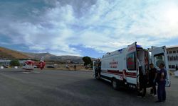 Kalp rahatsızlığı bulunan 1 günlük bebek, helikopter ambulansla Van'a sevk edildi