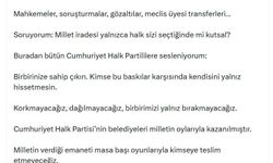 Kılıçdaroğlu: Milletin verdiği emaneti masa başı oyunlarıyla kimseye teslim etmeyeceğiz