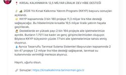 Kırsal kalkınmaya 12,5 milyar liralık hibe desteği
