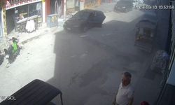 Konya'da iş yerinde patlama anı kamerada