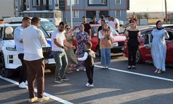 Lösemiyi yenen Hamza'nın sünnet düğününde mavi ve turuncu balonlar uçuruldu