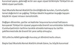 Mansur Yavaş, CHP'nin 103'üncü kuruluş yıl dönümünü kutladı