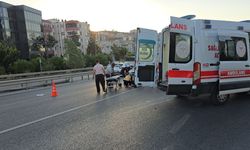 Otomobille çarpışan motosikletin sürücü yaralandı