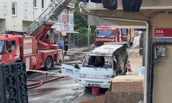 Sarıyer'de binanın çatısında çıkan yangın söndürüldü