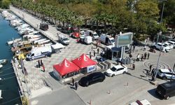 Silivri Limanı'nda bekleyiş sürüyor; hareketlilik havadan görüntülendi