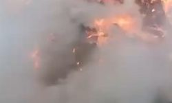 Şimşek çaktı, 3 mahallede otluk yangını çıktı
